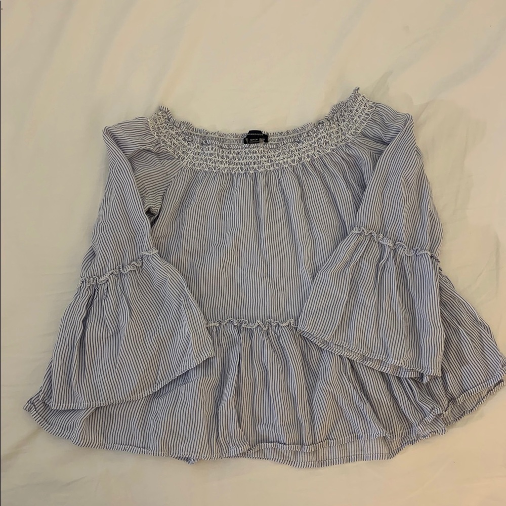 American eagle off the shoulder peasant top